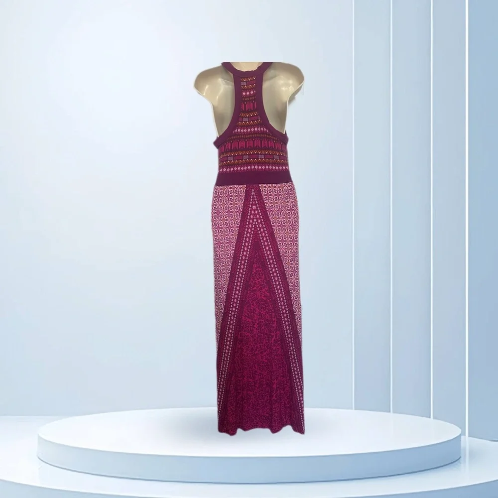 Athleta Raspberry Persia Rio Patterned Maxi Dress - Picture 2 of 6